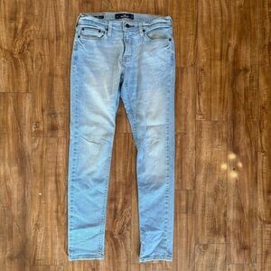 Hollister Men's Light Blue Slim Skinny Epic Flex Jeans Size 29x32
